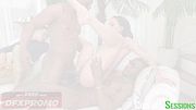 CUCKOLD SESSIONS - Cassie Del Isla Cucks Hubby with 2 Big Studs DP