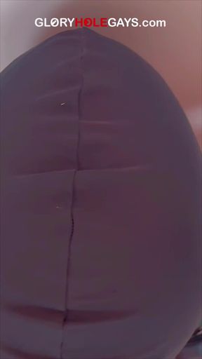 Nervous Straight Guy at the Gloryhole - His First Time Ends in a Huge Cumshot
