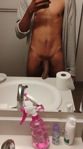 Stroking Big Curvy BBC COCK until BIG CUM LOAD