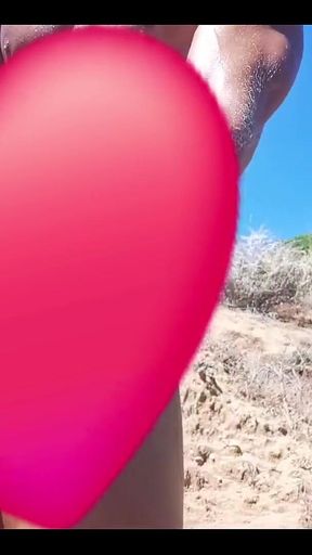 I Love Walking Naked on the Beach, Masturbating and Cumming a Lot... Hope You Like to Watch Me Cum Outdoor... Watch Full 8 Minut