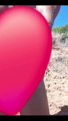 I Love Walking Naked on the Beach, Masturbating and Cumming a Lot... Hope You Like to Watch Me Cum Outdoor... Watch Full 8 Minut