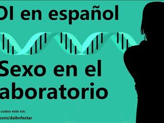 Erotic JOI - Sexo en el laboratorio. Audio en español.