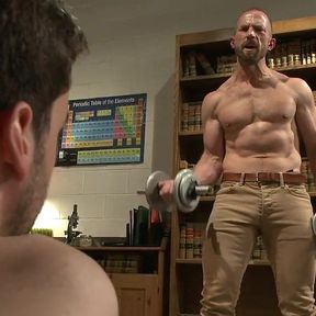 Horny professor beats, electrocutes, and fucks one of his students