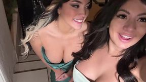 Naughty Brunettes After-Party Fun with a Stud