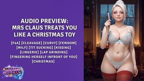 Mrs Claus Treats You Like A Christmas Toy [F4A] [Cleavage] [Curvy] [Femdom] [MILF] [Tit Sucking] [Kissing] [Lingerie] [Lap Grinding] [Fingering Herself Infront of You] [Christmas]