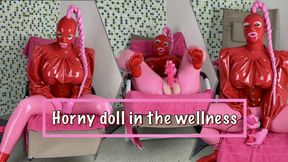 Horny doll in the wellness