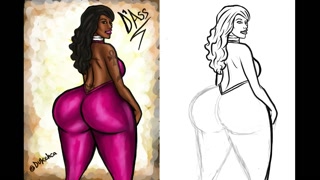 Big Booty Cherokee D Ass Illustration