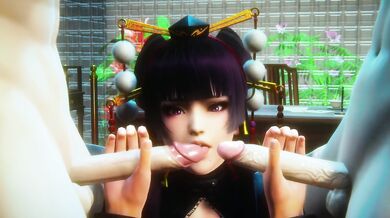 Honey Select 2 cosplay POV threesome gushes cum big boobs blowjob
