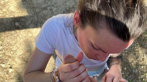 I Suck an Hitch-hiker's Cock in Public