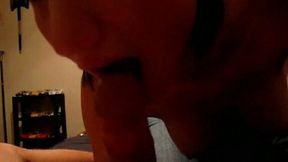 Petite cock hunter from my college gives me wicked blowjob