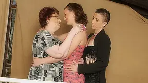 Three Old And Legal-age Lesbians Have Fun - MatureNL