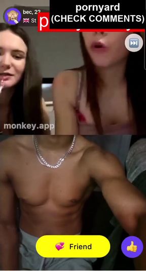 Slim teen webcam model with a surprise reaction