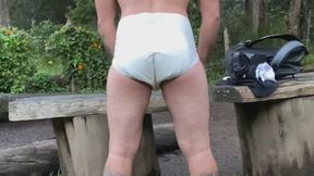 Once upon a time a sexy guy in the woods wearing a DIAPER. New video release go to get it and enjoy it!!