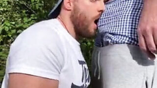 Public video of gays getting rough assfucking