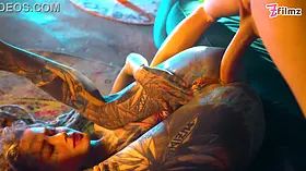 Tattooed Girl Caught by Guard and Faces Off Against BWC