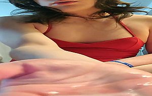 Cute red dress cum