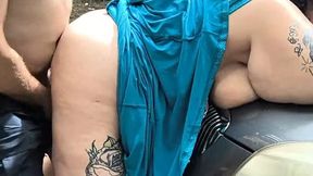 Helping Her with Her Tire Set Her Wet Pussy on Fire