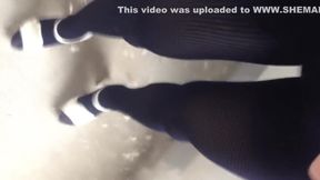 SHEMALE MASTURBATING IN PUBLIC