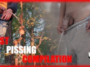 Public pissing compilation - Big Cock and balls, uncut