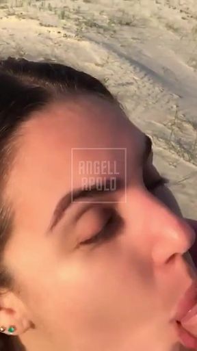 Hot Latina Shows off Her Tits and Has Intense Sex on the Beach with Her Boyfriend - Real Amateur