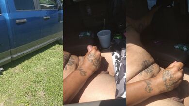 Girl Caught Guy Jerking Off In Truck In Public Park and Watches