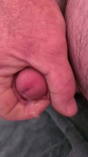 Wank  and cum with vibrator in ass