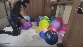Showing small balloons who's boss!