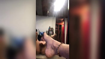 DOING KINKY NAKED POSES IN THE MIRROR WITH MY FEET AND BUTTHOLE GETS ME SO HORNY