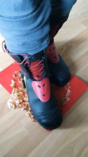 Haix Fire Hero 2 firefighter boots crush lasagne