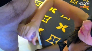 Wife agrees to suck stranger's cock. Threesome. MFM. Cuckold. Part 1. Ep 11732