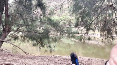 Nude Beach & Hiking Swim, Handjob and Fucking Part 1