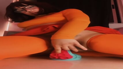velma cosplay dildo ride