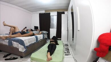 Wife had to share a room with her friend.