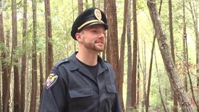 Officer Bullet - Ass Fucked and Edged in the Middle of the Woods