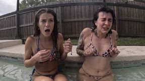 Poolside Sneezing with Mia and Nathalia