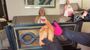 Dirty Feet Tickling Punishment in the Stocks: Mars Solo and Tommy ToeTickler (PIP - Picture in Picture)