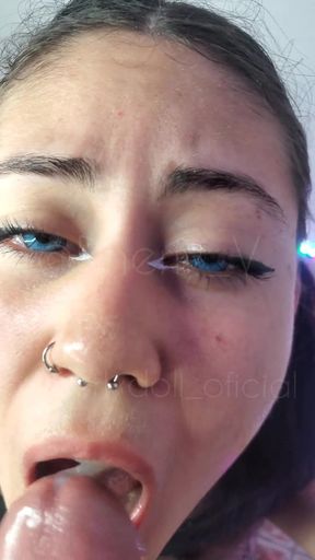 My Friend's Girlfriend Loves My Semen, She Swallows All of It