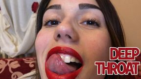 Deep throat (Mouth, Tongue, Teeth Fetish) - FULL HD