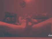 Tattooed guy jerking off for you