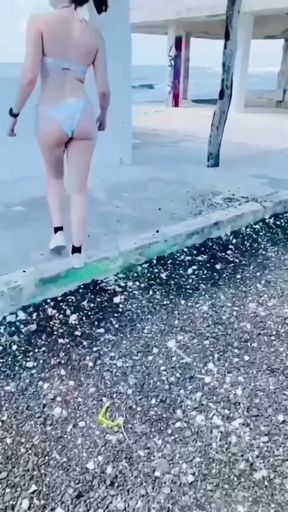 SEX IN PARADISE, exploring a Caribbean island and having sex outdoors, beach sex, outdoor sex,swingers teenage couple,   Clip 2