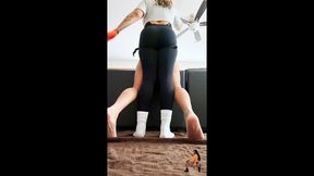 pegging on the couch