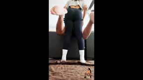 pegging on the couch