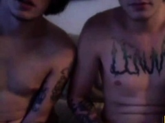 Twink Twins Masturbating on Webcam