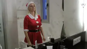 Merry Christmas: Dirty Tina gets fucked hard in doggystyle