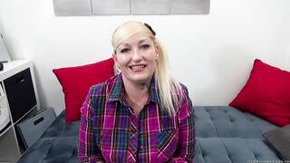 Goddess MILF with long natural tits blows a rough penis