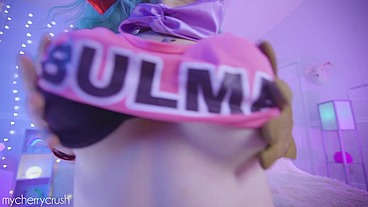 Cherrycrush - Horny Bulma from Dragon Ball Trains ANAL and Rides a big Cock 🔥