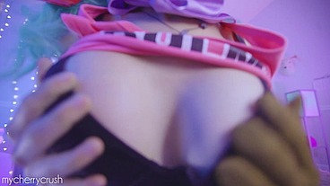 Cherrycrush - Horny Bulma from Dragon Ball Trains ANAL and Rides a big Cock 🔥