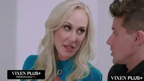 Behind-the-Scenes EXPERIENCED LADY Threesome with Huge Dick