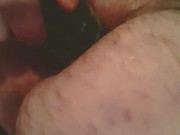 Ass fuck with cucumber 2
