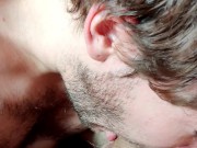 Roommate Sucking my Uncut Cock - Makes me Cum in Minutes! 4k/UHD